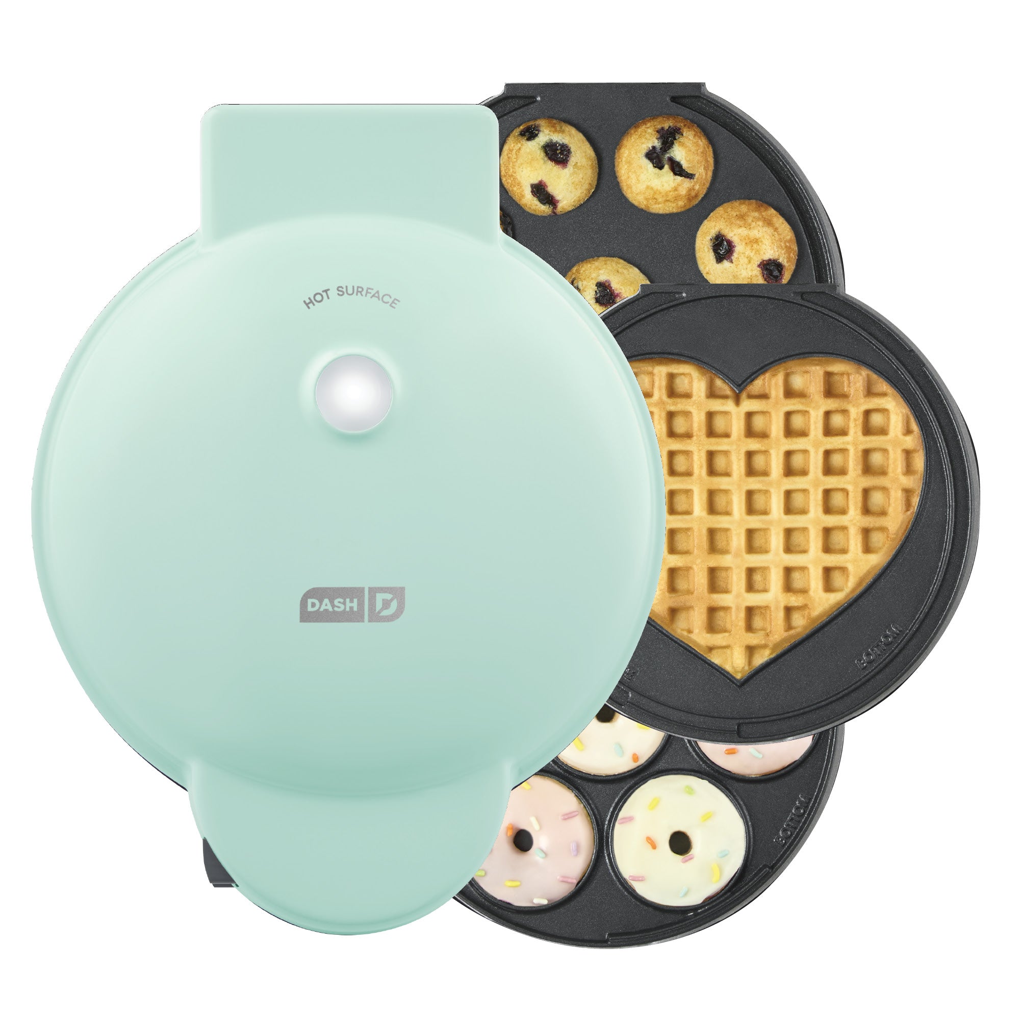 MultiMaker® Treat Maker System: Mini Donut, Mini Cupcake, Heart Waffle